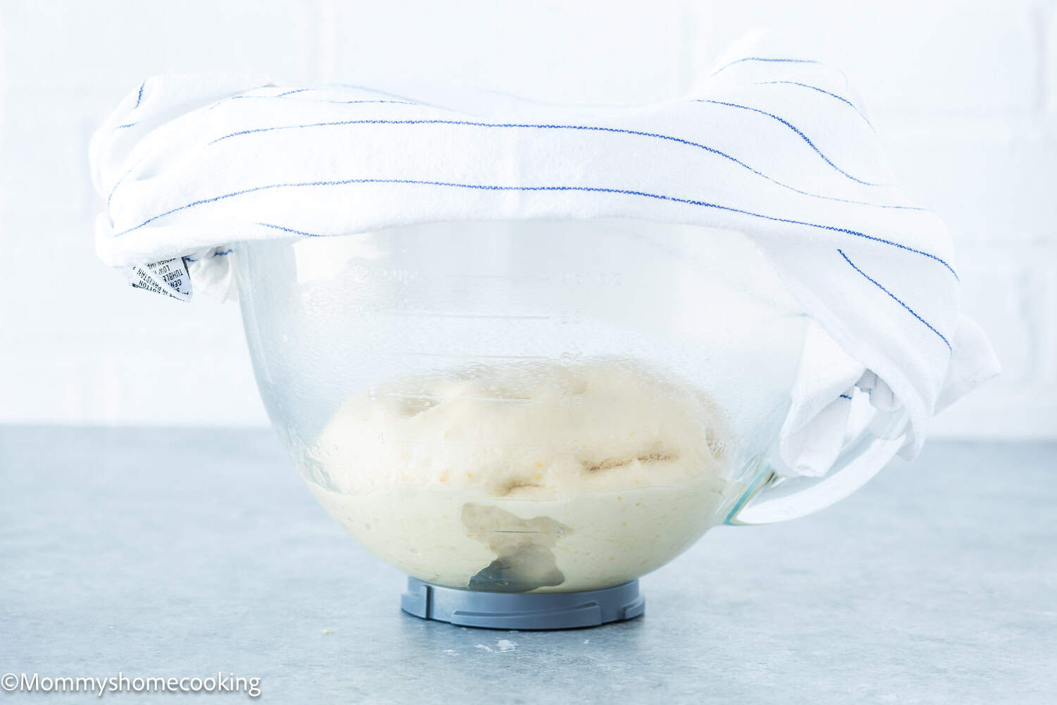 Homemade Eggless Crescents Rolls dough in a bowl.