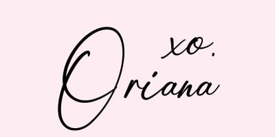 Oriana signature.