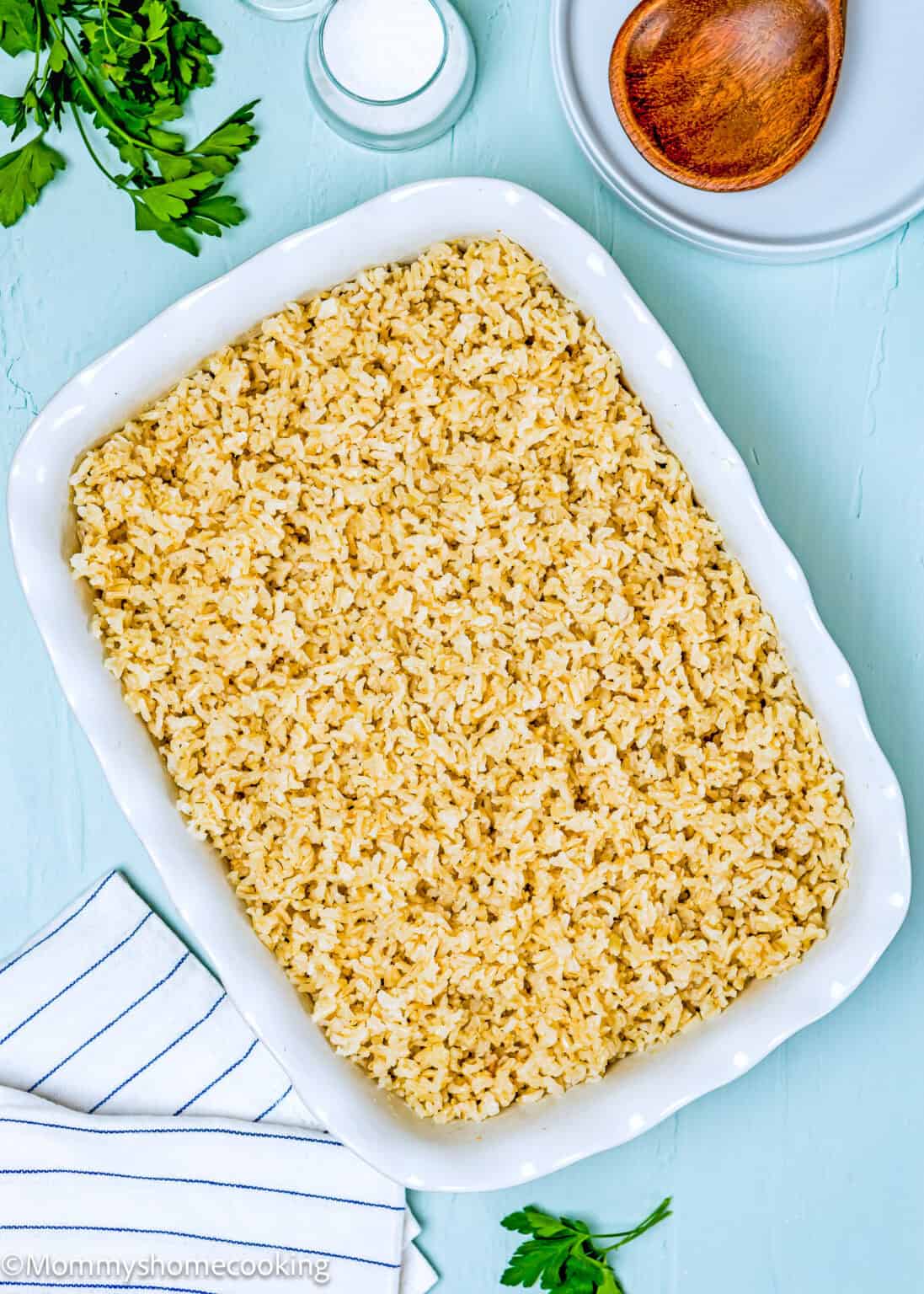 Super Easy Baked Brown Rice - Mommy's Home Cooking