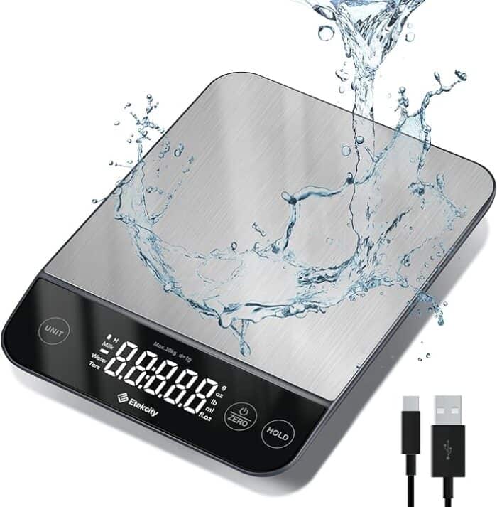 Kitchen scale.