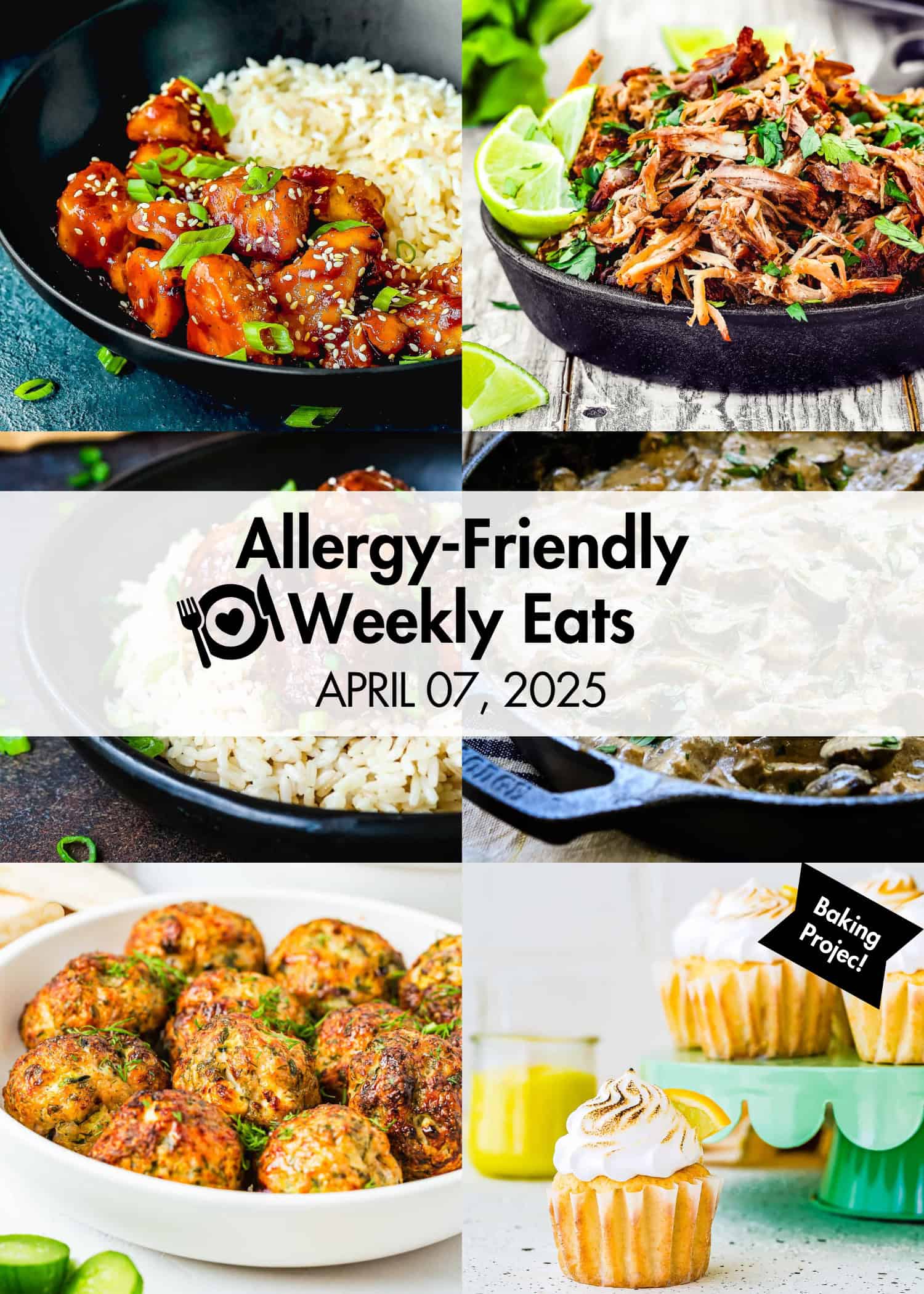 Allergy-Friendly Weekly Eats April 07, 2025 Shopping List Meal Plan hero photo.