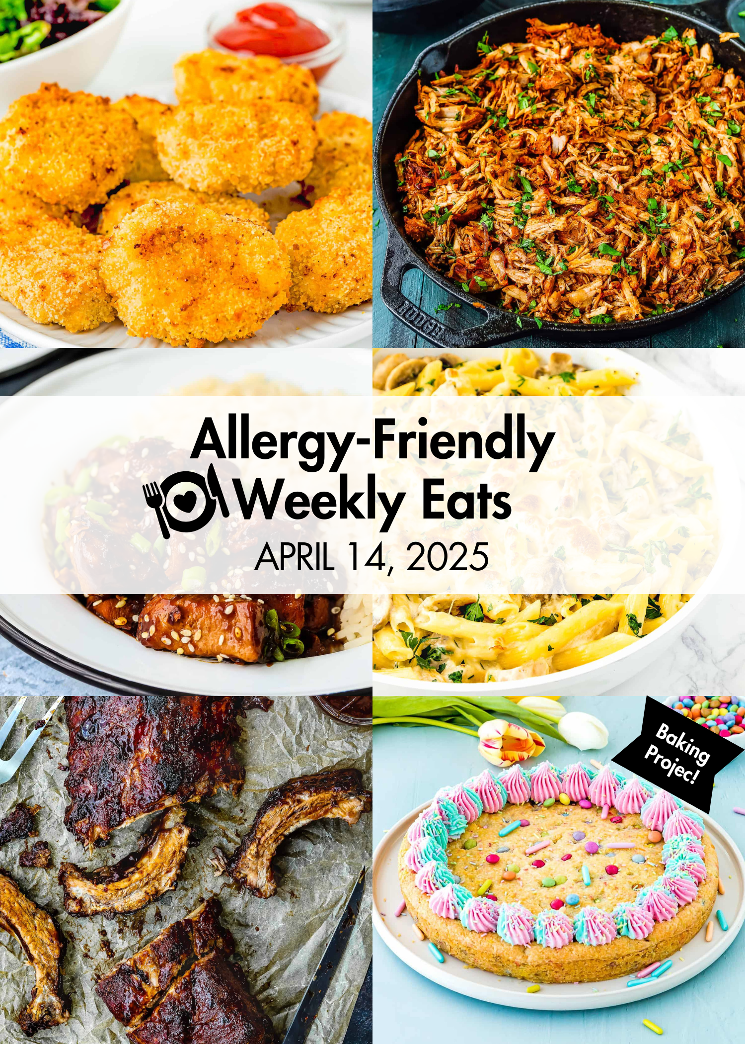 Allergy-Friendly Weekly Eats April 14, 2025 Photo Collage