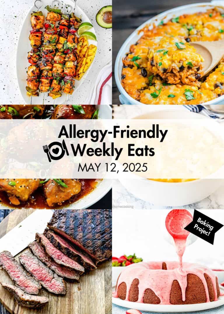 Allergy-Friendly Weekly Eats May 12, 2025 Photo Collage