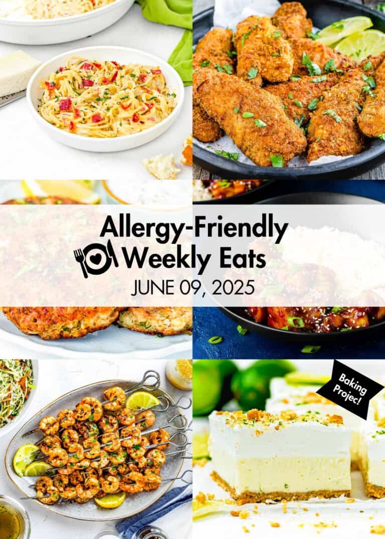 Allergy-Friendly Weekly Eats June 09, 2025 Photo Collage.