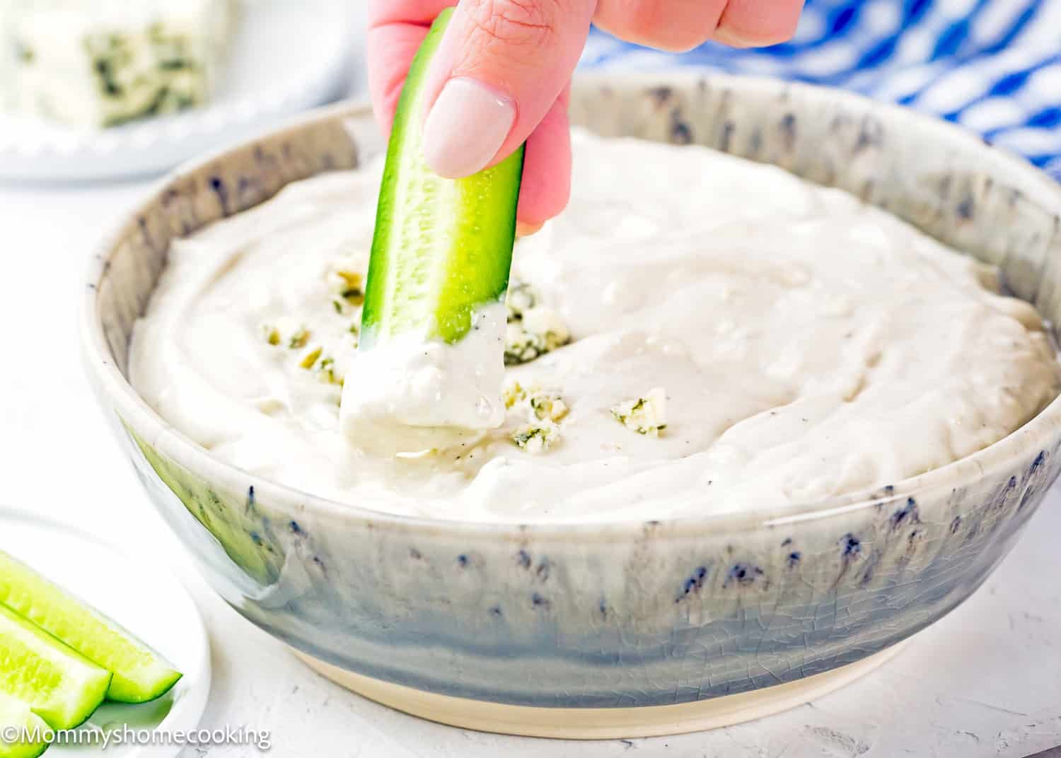 Easy Eggless Blue Cheese Dressing